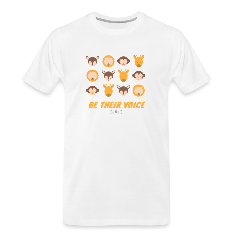 Their Voice •  Organic T-Shirt #AnimalRescue - white