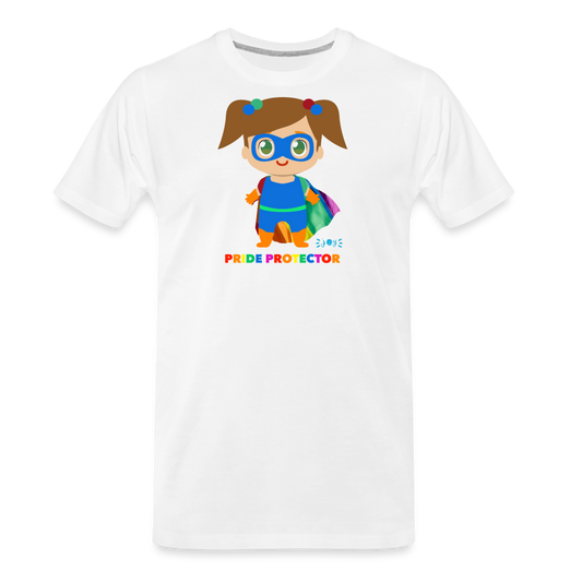 Pride Protector •  Organic T-Shirt #LGBTQRights - white