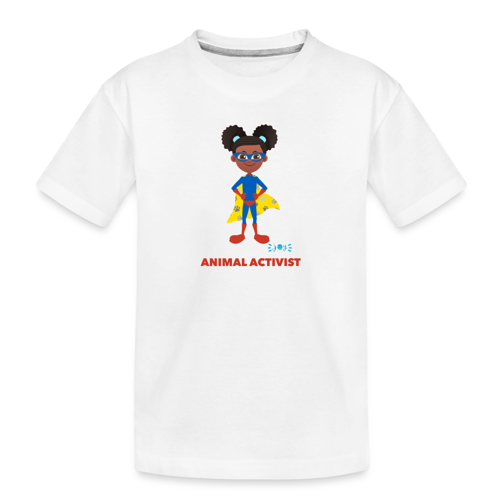 Animal Activist •  Kids Organic T-Shirt #AnimalRescue - white