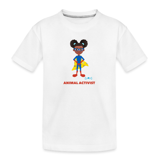 Animal Activist •  Kids Organic T-Shirt #AnimalRescue - white