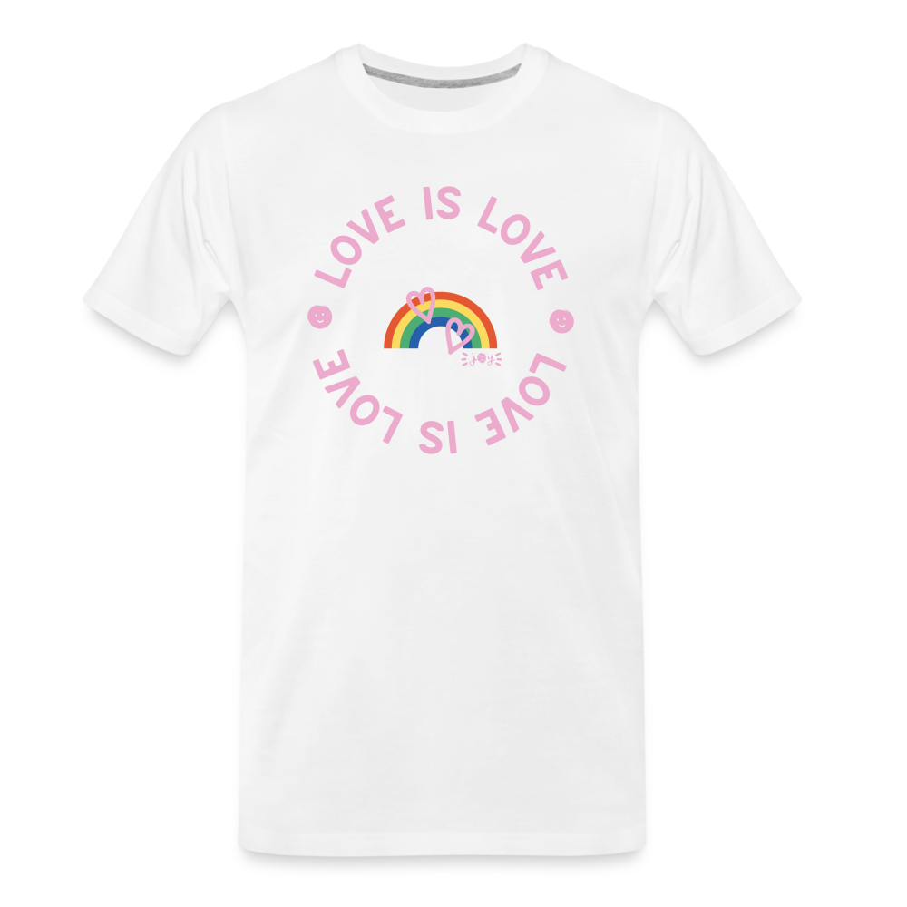 Love is Love •  Organic T-Shirt #LGBTQRights - white