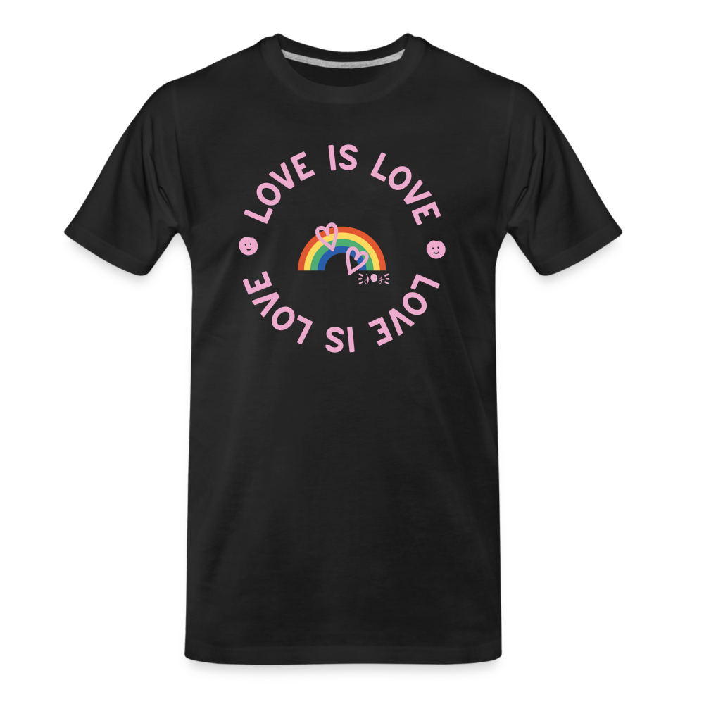 Love is Love •  Organic T-Shirt #LGBTQRights - black