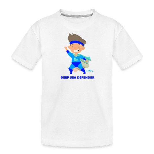 Deep Sea Defender •  Kids Organic T-Shirt #OceanConservancy - white