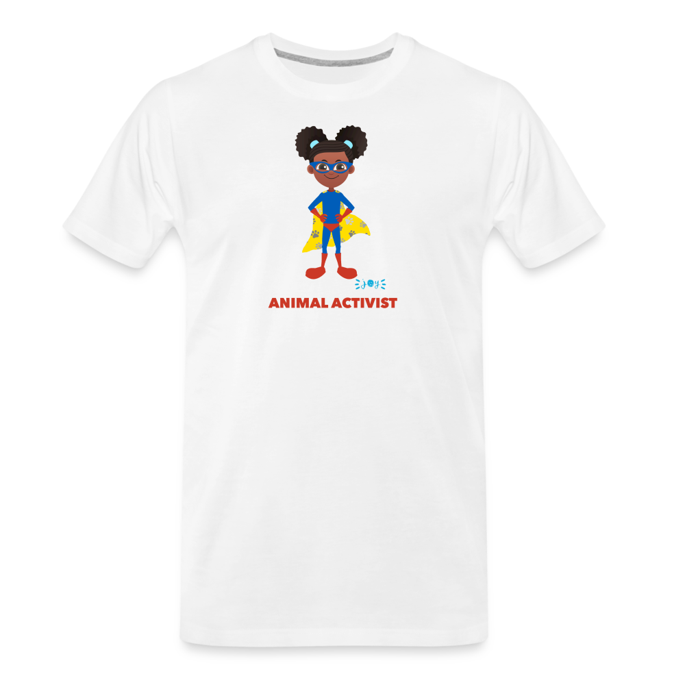 Animal Activist •  Organic T-Shirt #AnimalRescue - white