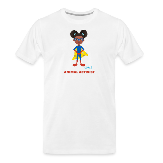 Animal Activist •  Organic T-Shirt #AnimalRescue - white