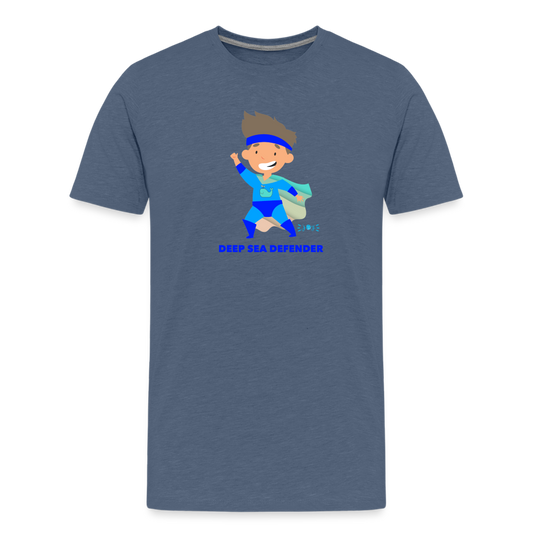 Deep Sea Defender •  Kids T-Shirt -S1 #OceanConservancy - heather blue
