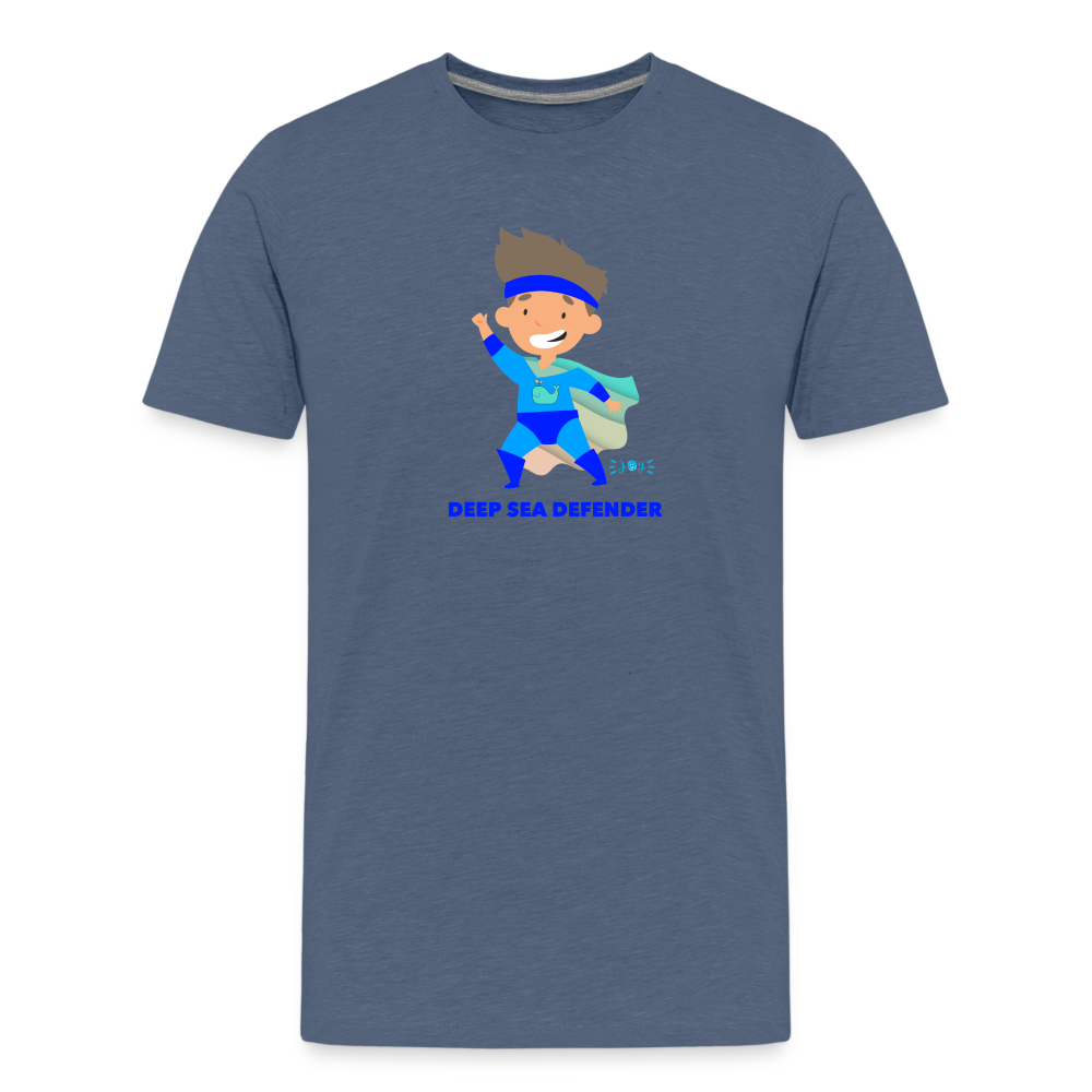 Deep Sea Defender •  Kids T-Shirt -S1 #OceanConservancy - heather blue