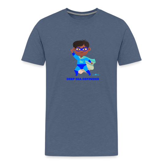 Deep Sea Defender •  Kids T-Shirt -S2 #OceanConservancy - heather blue