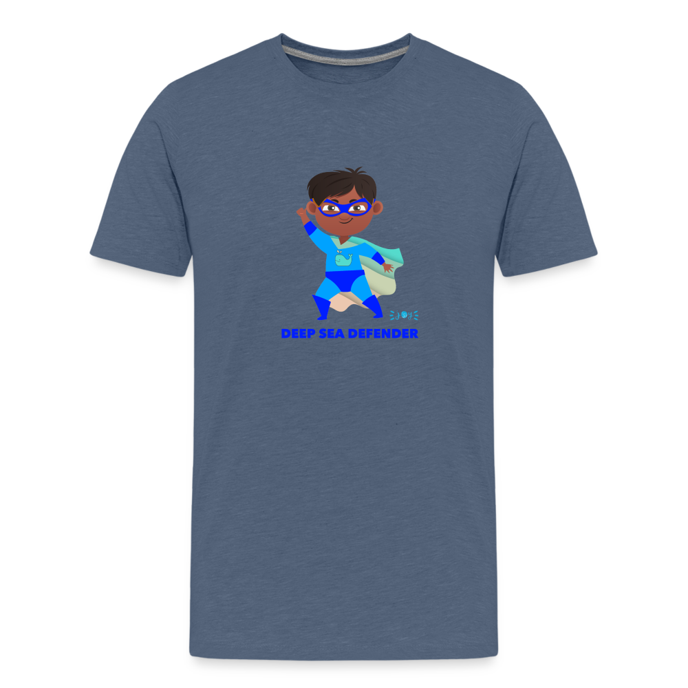 Deep Sea Defender •  Kids T-Shirt -S2 #OceanConservancy - heather blue