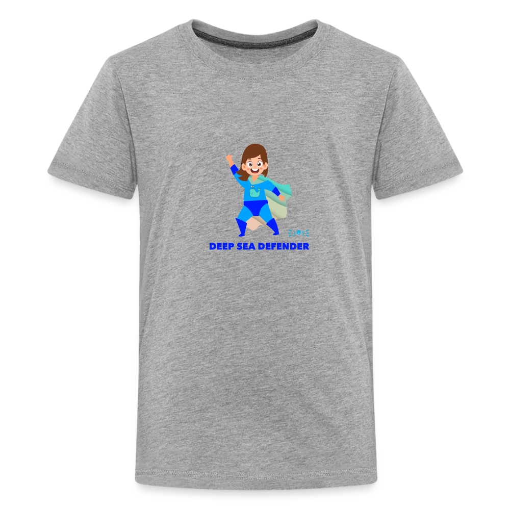 Deep Sea Defender •  Kids T-Shirt -S3 #OceanConservancy - heather gray