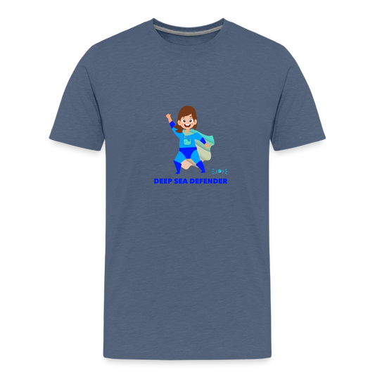 Deep Sea Defender •  Kids T-Shirt -S3 #OceanConservancy - heather blue