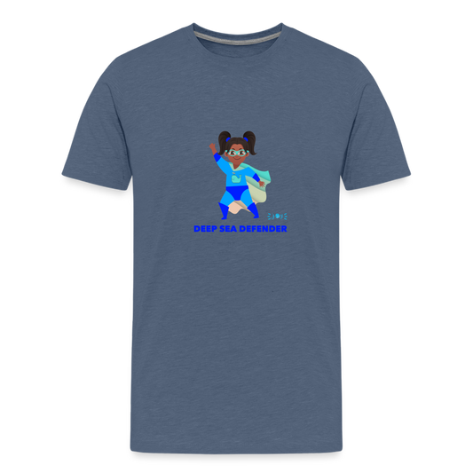 Deep Sea Defender •  Kids T-Shirt -S4 #OceanConservancy - heather blue