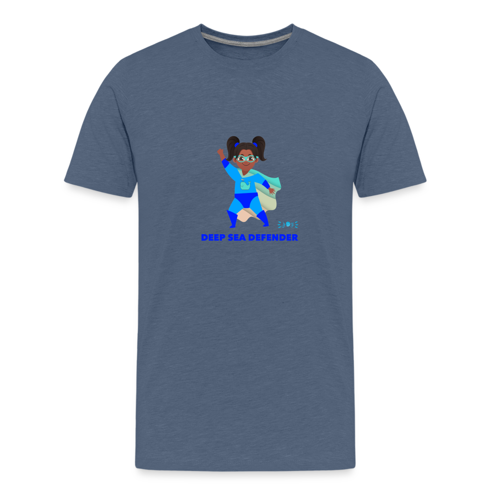 Deep Sea Defender •  Kids T-Shirt -S4 #OceanConservancy - heather blue