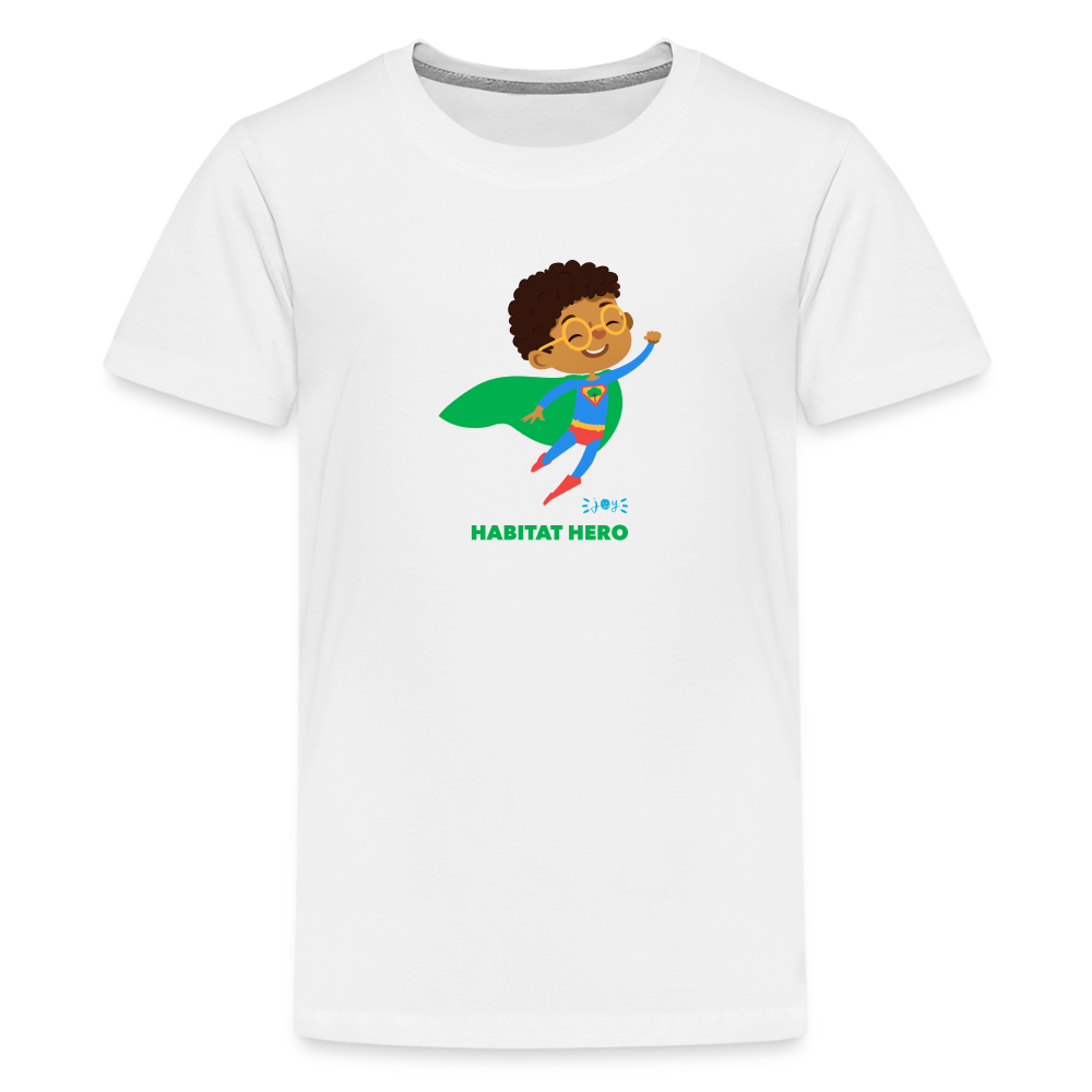 Habitat Hero •  Kids Premium T-Shirt -S1 #CAWildfireRelief - white