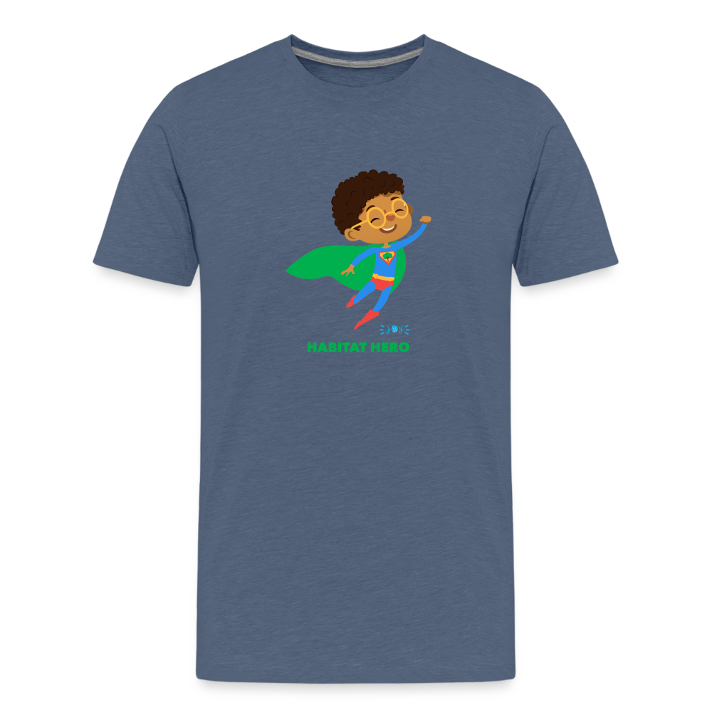 Habitat Hero •  Kids Premium T-Shirt -S1 #CAWildfireRelief - heather blue