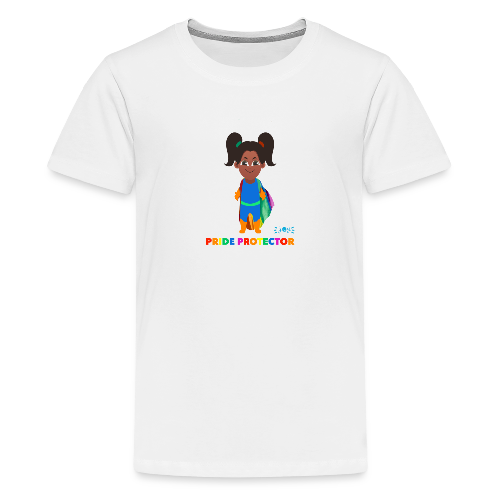 Pride Protector •  Kids Premium T-Shirt -S2 #LGBTQRights - white