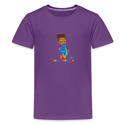 Pride Protector •  Kids Premium T-Shirt -S3 #LGBTQRights - purple