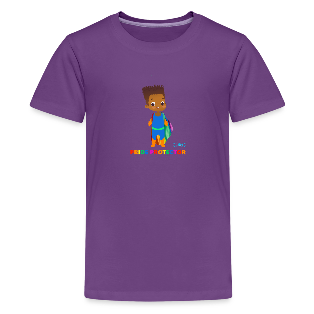 Pride Protector •  Kids Premium T-Shirt -S3 #LGBTQRights - purple