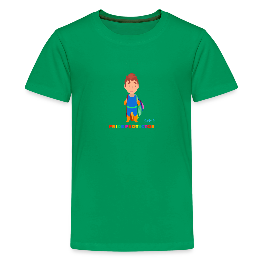 Pride Protector •  Kids Premium T-Shirt -S4 #LGBTQRights - kelly green