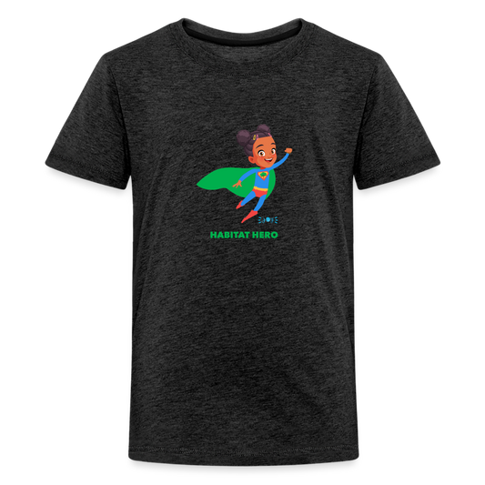 Habitat Hero •  Kids Premium T-Shirt -S2 #CAWildfireRelief - charcoal grey