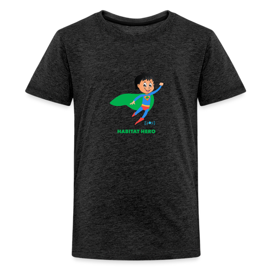 Habitat Hero •  Kids Premium T-Shirt -S3 #CAWildfireRelief - charcoal grey