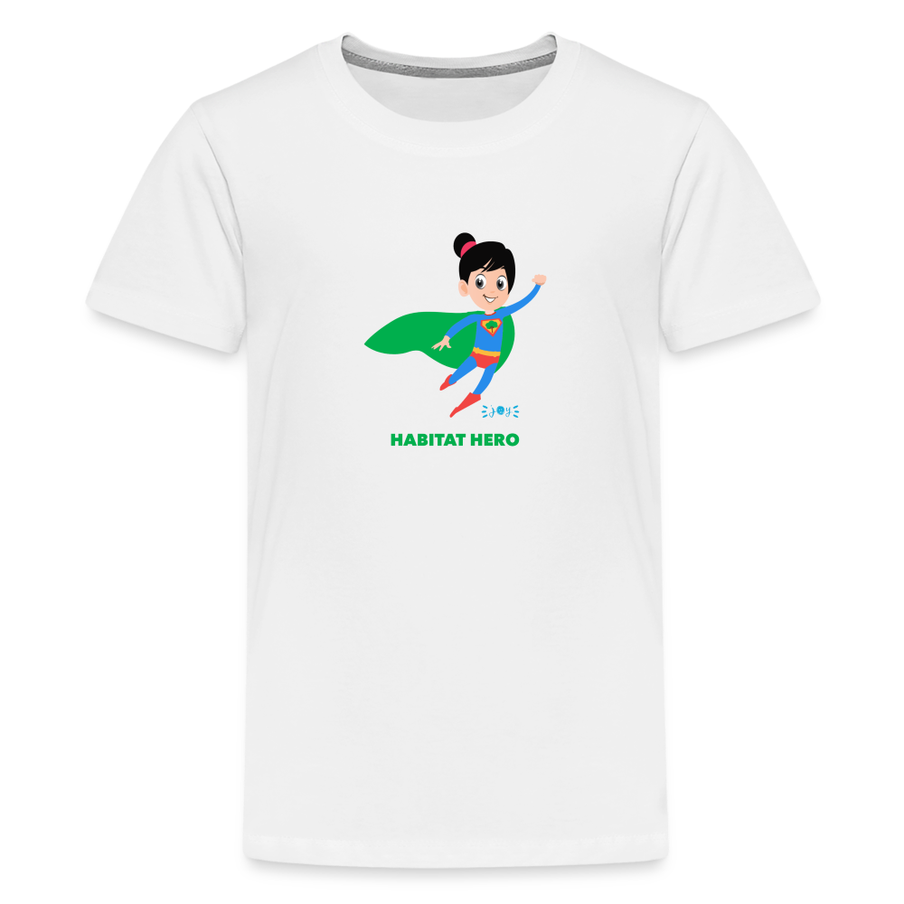 Habitat Hero •  Kids Premium T-Shirt -S4 #CAWildfireRelief - white