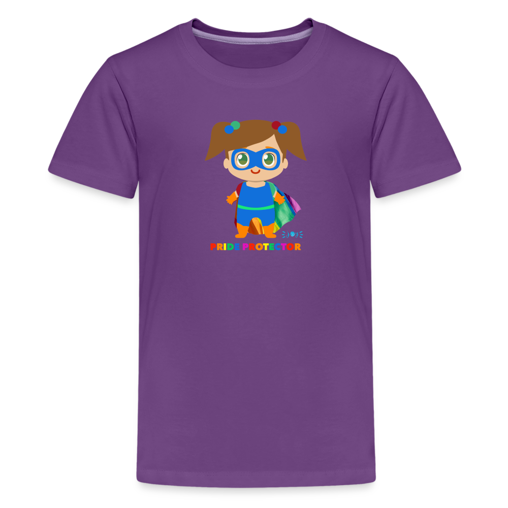 Pride Protector •  Kids Premium T-Shirt -S1 #LGBTQRights - purple