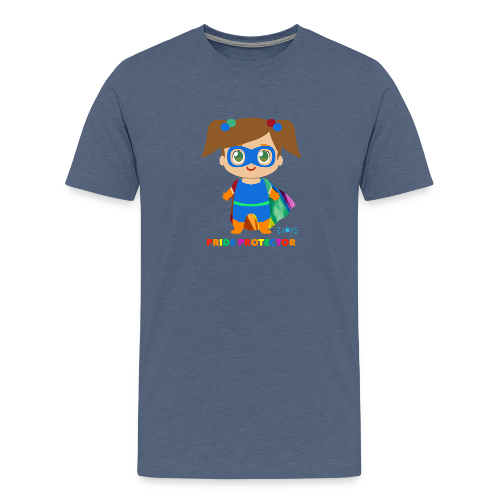 Pride Protector •  Kids Premium T-Shirt -S1 #LGBTQRights - heather blue