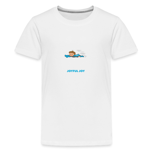 Joyful Joey •  Kids Premium T-Shirt -S2 #JOY - white