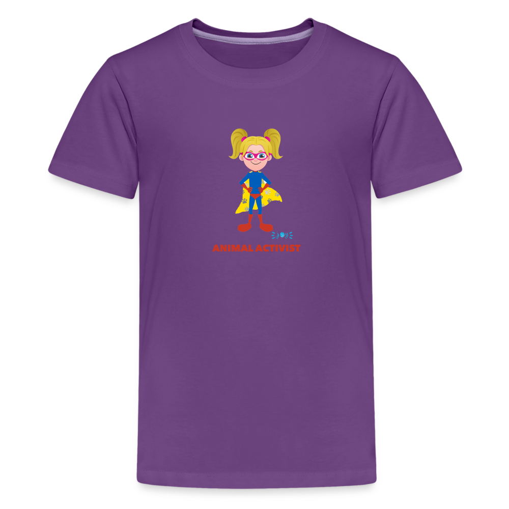 Animal Activist •  Kids Premium T-Shirt -S2 #AnimalRescue - purple