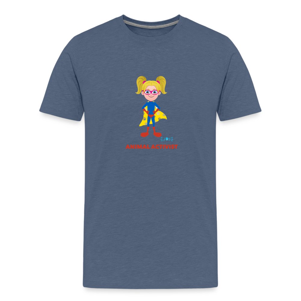 Animal Activist •  Kids Premium T-Shirt -S2 #AnimalRescue - heather blue