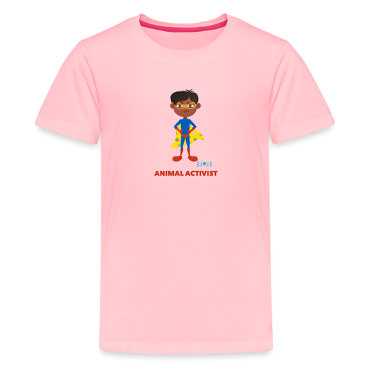 Animal Activist •  Kids Premium T-Shirt -S3 #AnimalRescue - pink