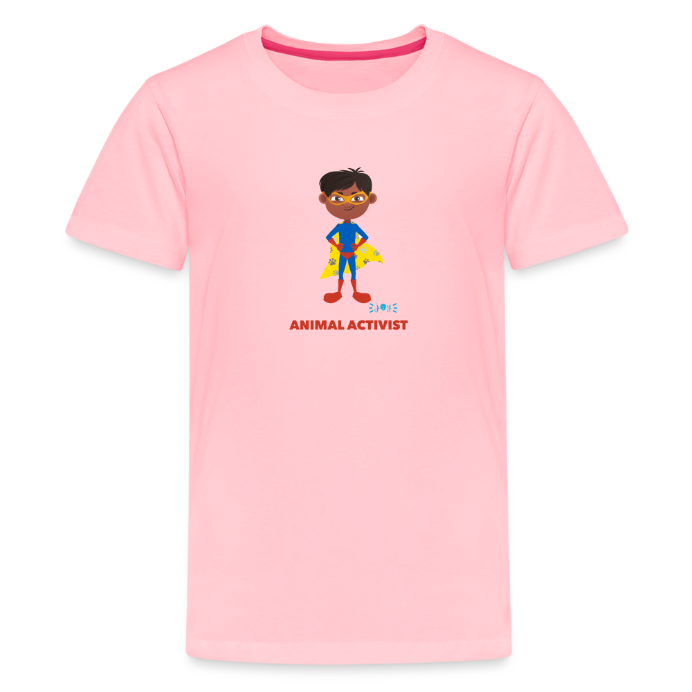 Animal Activist •  Kids Premium T-Shirt -S3 #AnimalRescue - pink