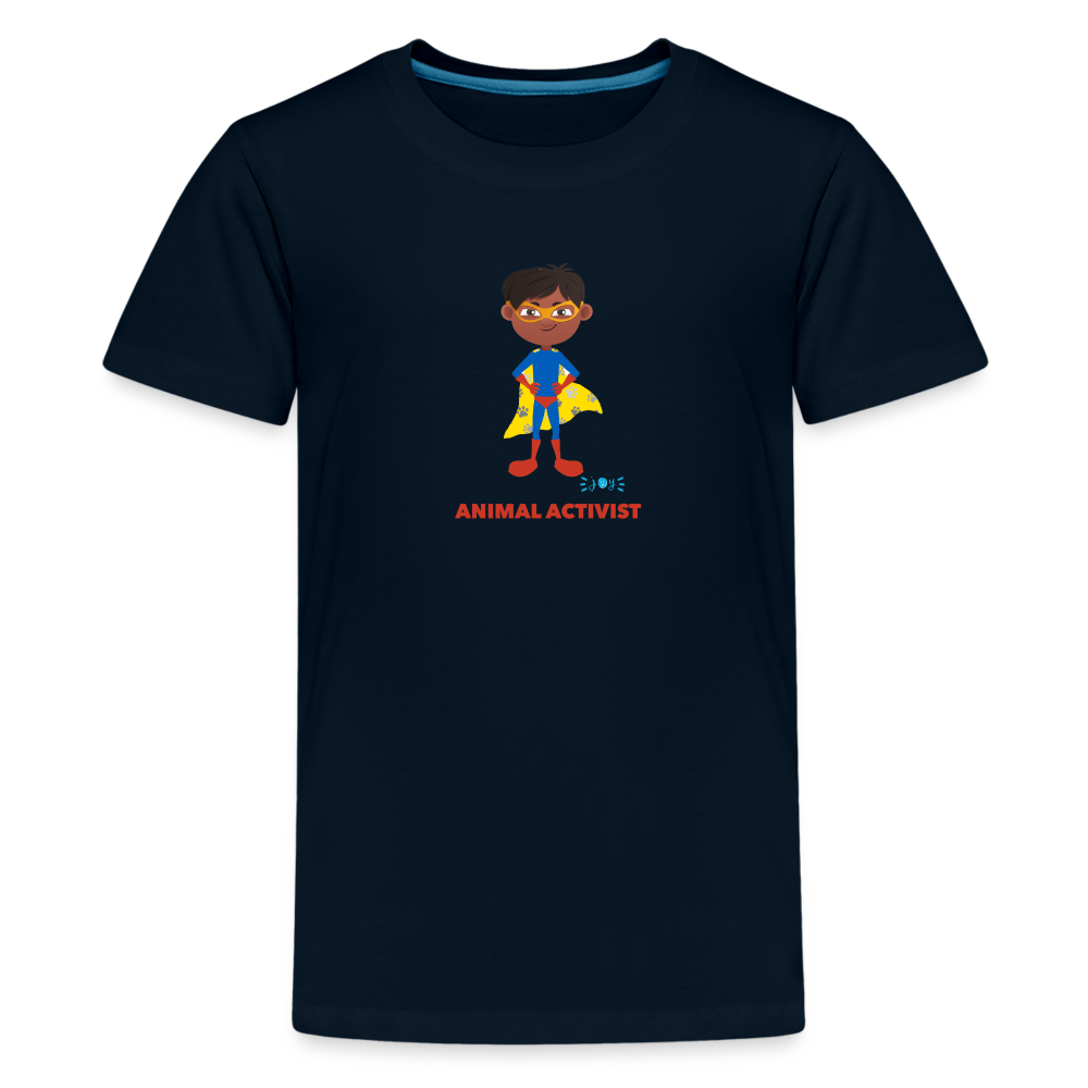 Animal Activist •  Kids Premium T-Shirt -S3 #AnimalRescue - deep navy