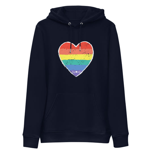 Pride Heart eco hoodie #LGBTQRights